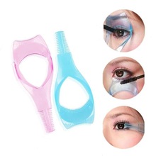 Aankomst Wimper Kam 5 In 1 Roze Mascara Applicator Template Eyeliner Modellen Guide Card Vormgeven Kit Make-Up