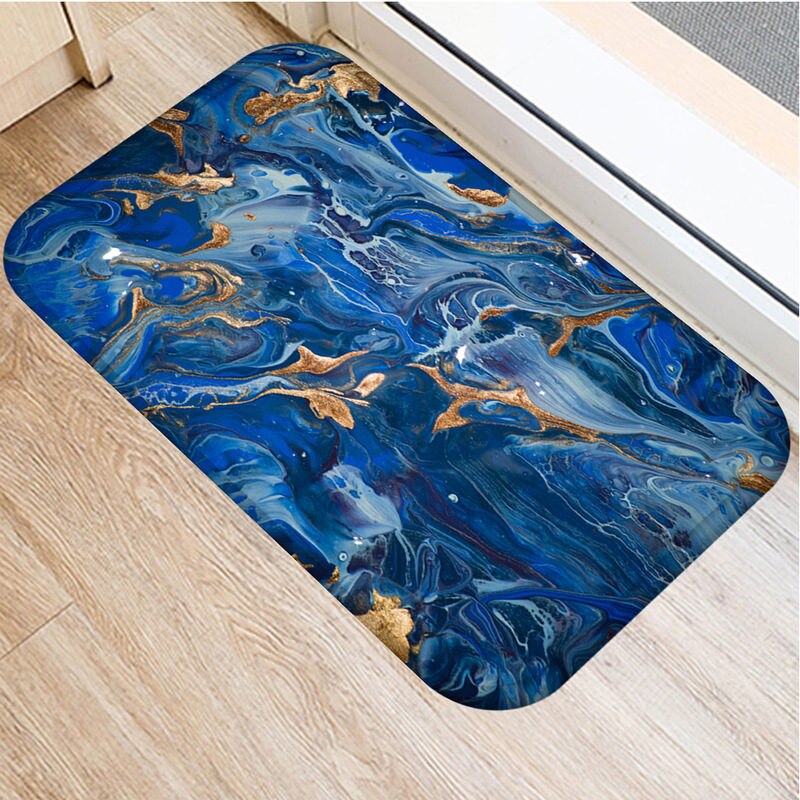 1 kpl 40*60cm kiviraita marmorikuvio luistamaton mokka matto ovimatto ovimatto ulkokeittiö olohuone lattiamatto matto 48269: 2dd-48269-015
