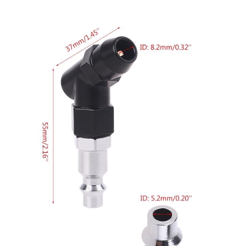 Air Compressor Accessories Stainless Steel Tire Chucks Air Chucks Tire Inflation Accessories for Car Bike Motorcycles