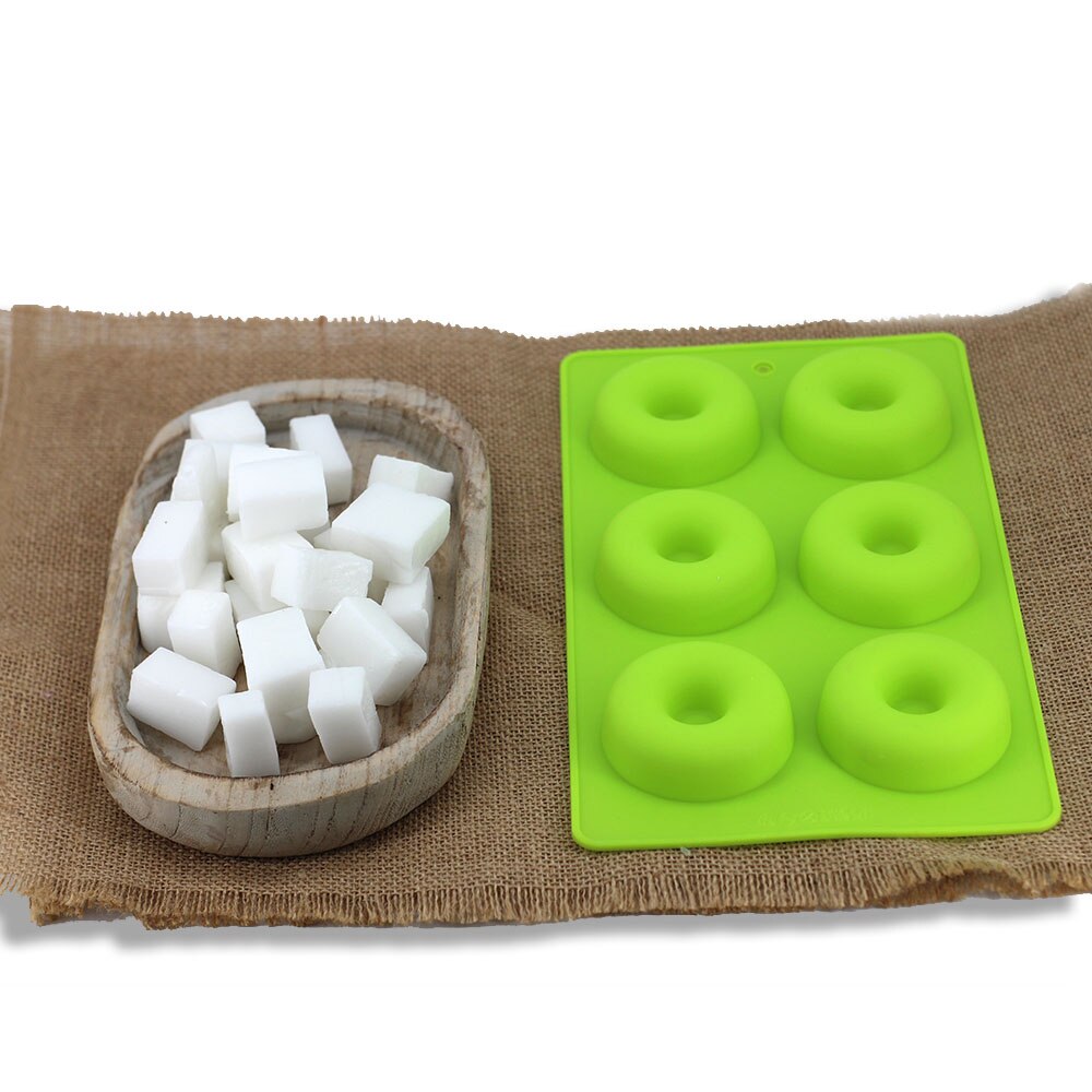 Soap Kits DIY Set Doughnut Silicone Mold With Soap Base Raw Scraper Stirrer For Handmade Soap Making Supplies