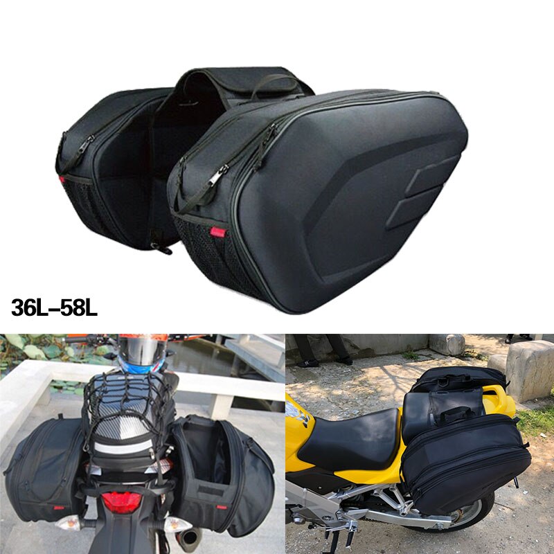 Bolsa trasera para motocicleta, mochila multifuncional duradera para asiento trasero de motocicleta, de alta capacidad, nueva: Saddle bag