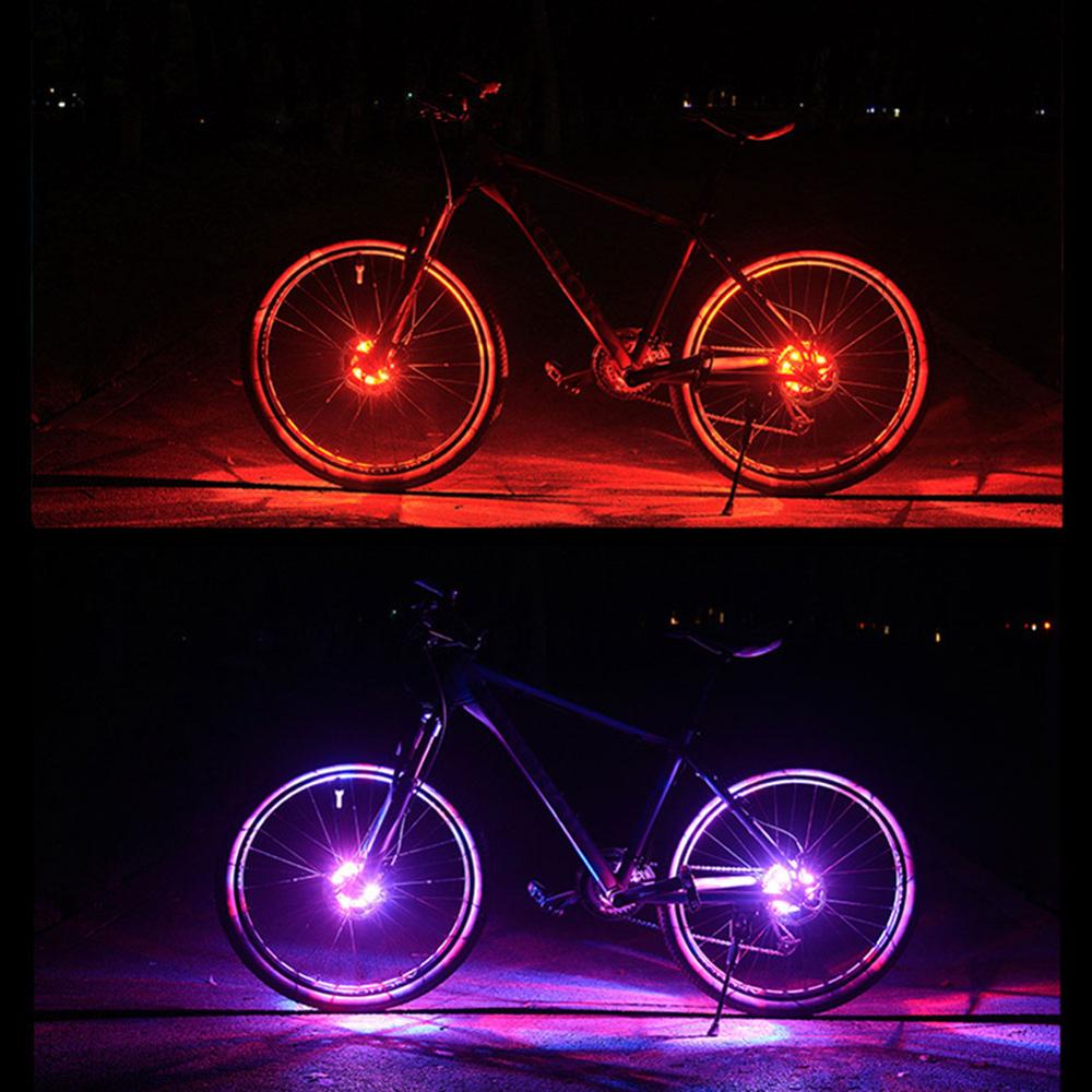 Cykelnavlys til børn balance cykel usb genopladelig led cykel cykel eger lys sikkerhed advarselslys hub tilbehør