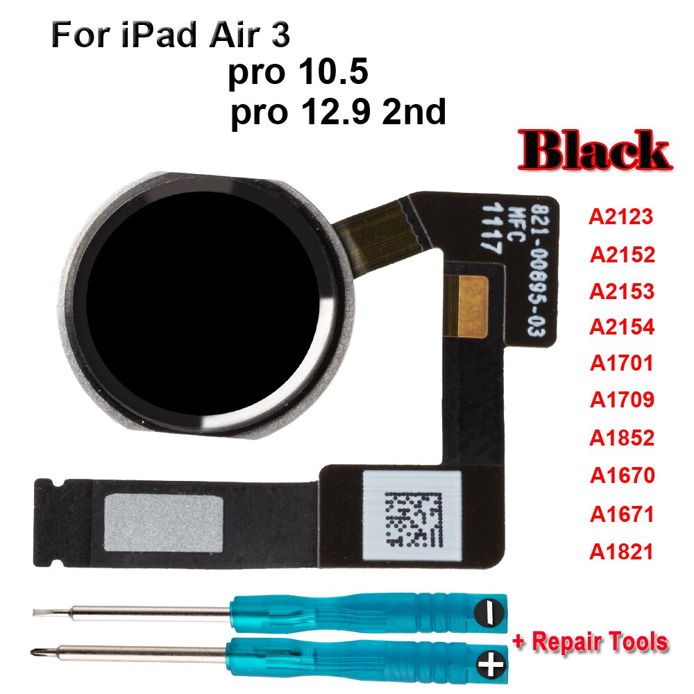 Heimat Taste Schlüssel Mit biegen Kabel Für iPad Profi 10,5 A1701 A1709 A1852 12,9 2nd A1670 A1671 A1821 Luft 3 a2123 A2152 A2153 A2154: Braun