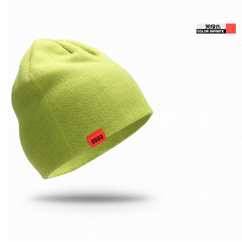 Gsou snow merk heren skimuts dames snowboard herfst en winter outdoor neutraal bergbeklimmen reizen warme gebreide skimuts