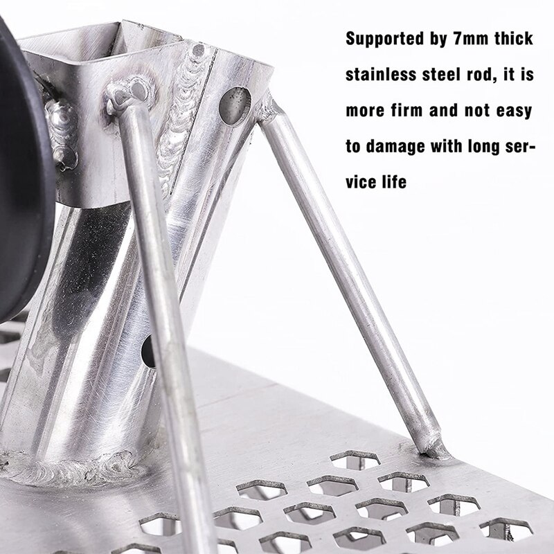 Metaaldetector Zand Scoop Metaal Detecteren Strand Scoop Rvs Met Hexahedron 0.39in Gaten Voor Schatzoeken