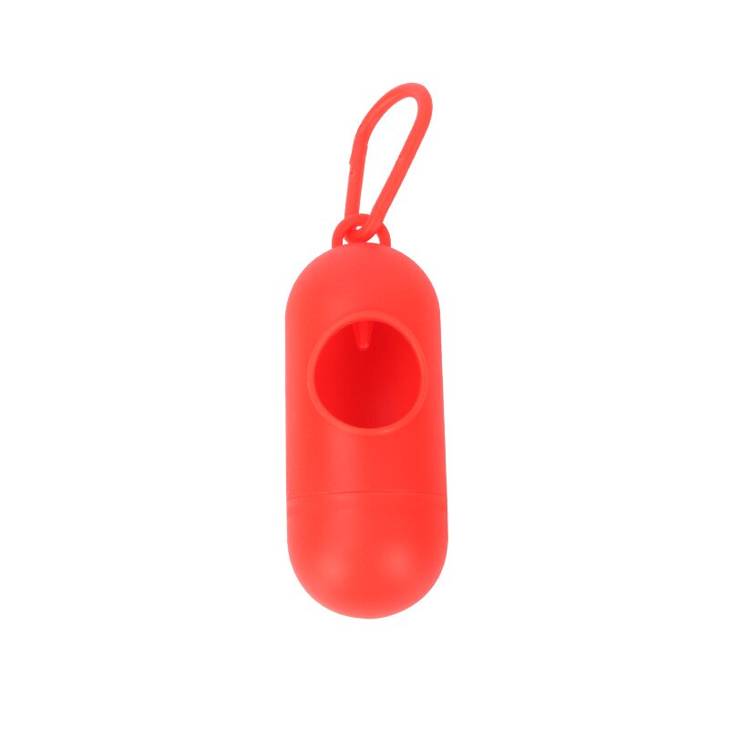 Pet Garbage Bags Corn Starch Biodegradable Dog Poo Bags Can Be Composted To Pick Up Poop Bags: Dispenser red-1roll