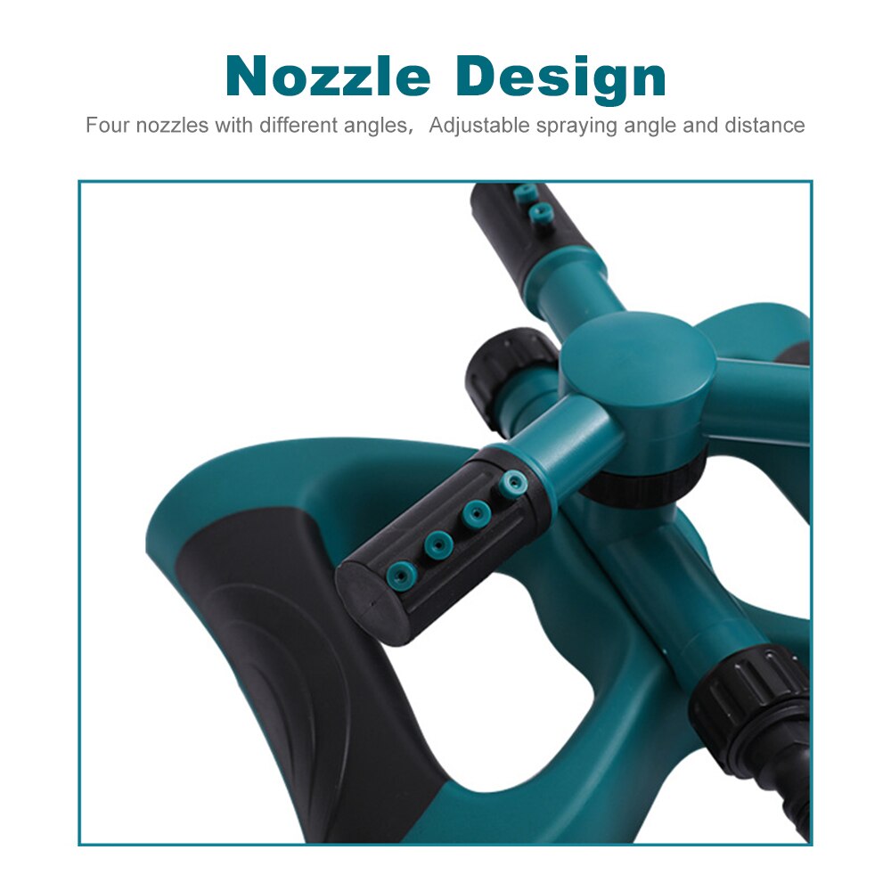 360 Degree Rotating Sprinkler Irrigation Sprayer Adjustable Spraying Angle And Distance Gardening Tools for Garden Lawn Yard