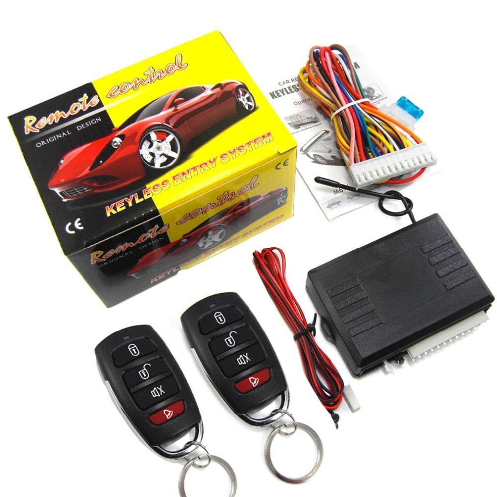 Vehicle Keyless Entry System Universal 12V Car Remote Central Kit Anti-theft Door Lock With Remote Controllers