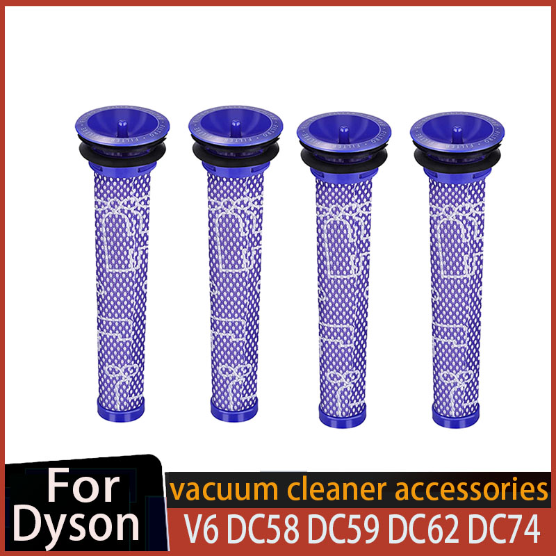 Filtres Hepa pour aspirateur sans fil Dyson V6 DC58 DC59 DC62 DC61 DC74, pièces de rechange pour aspirateur Animal absolu: Orange