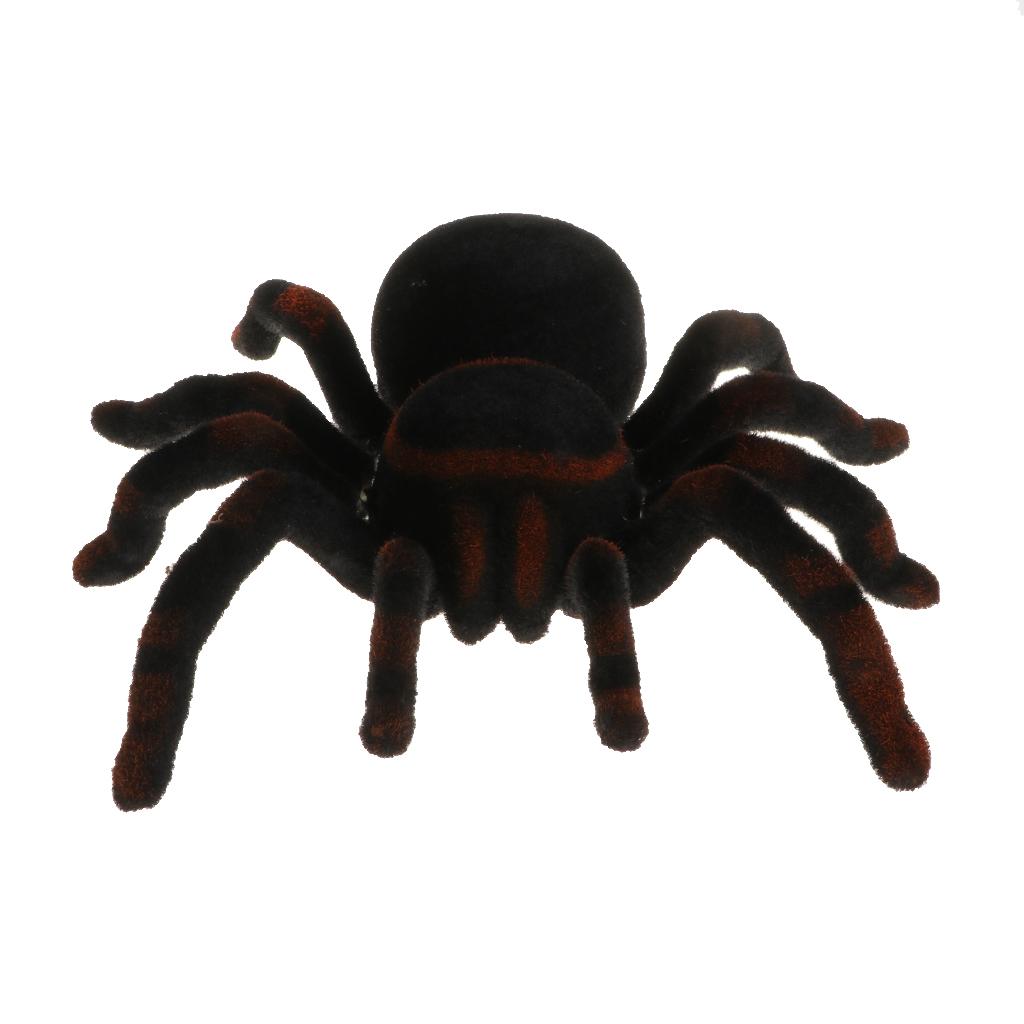 Remote Control Spider Realistic Soft Creepy Prank &amp; Joke Gag Toy Funny Toys Insect Bug Christmas &amp; Halloween Party Toys