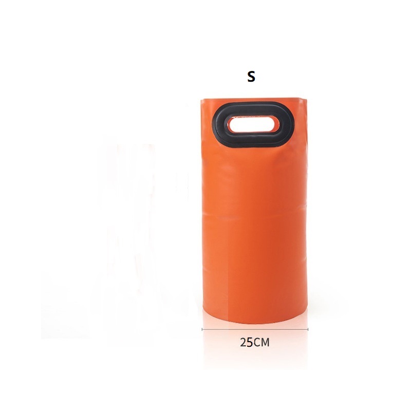 Pvc Voet Emmer Draagbare Vouwen Voet Emmer Outdoor Traving Diepe Voeten Bad Emmers Voor Volwassen Multifunctioneel Home Voeten Emmers: orange S