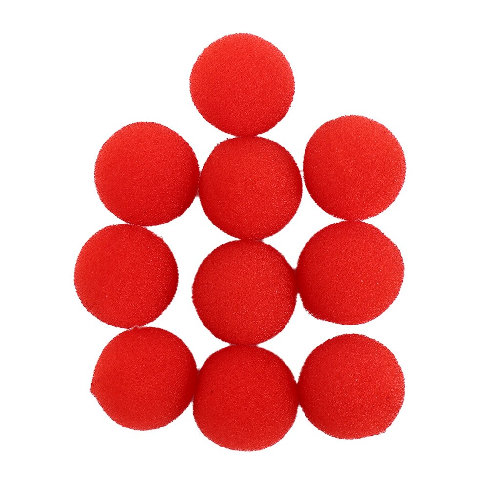 10 kpl 2.5/3.5/4.5cm sormen sienipallo taikatemppuja klassinen taikuri illuusio komedia lähikuva lavakortti taikatarvikkeet: 4.5cm