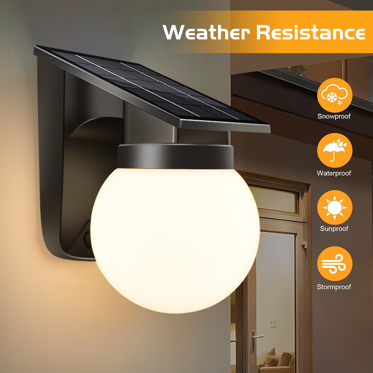 Outdoor Solar Light Verstelbare helderheid en kleur IP65 Waterdichte Solar Wandlamp Tuinverlichting op zonne-energie voor tuinhek