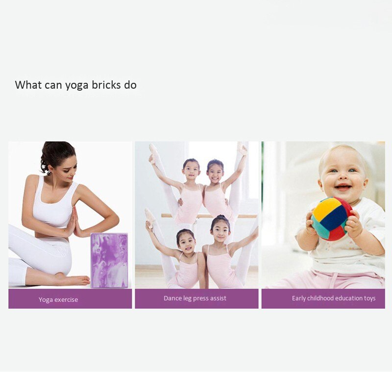 2 Pack Yoga Blocks Balance Aid Blocks EVA Strength Fitness Exercise Pilates Yoga Brick Fitness Equipment