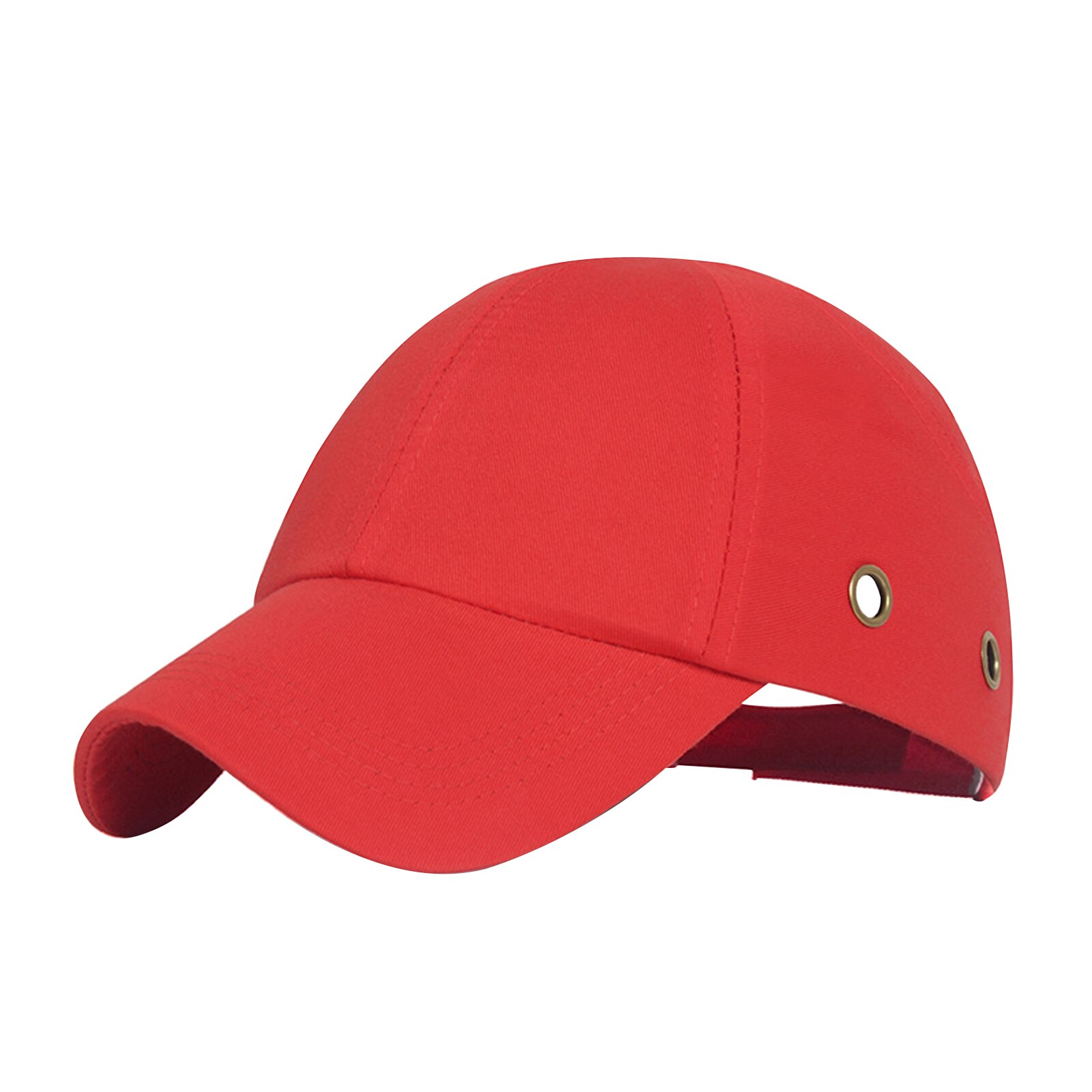 Women Men Head Protection Cotton Blend Workplace Hard Solid Adjustable Buckle Baseball Bump Cap With Air Holes Safety Hat