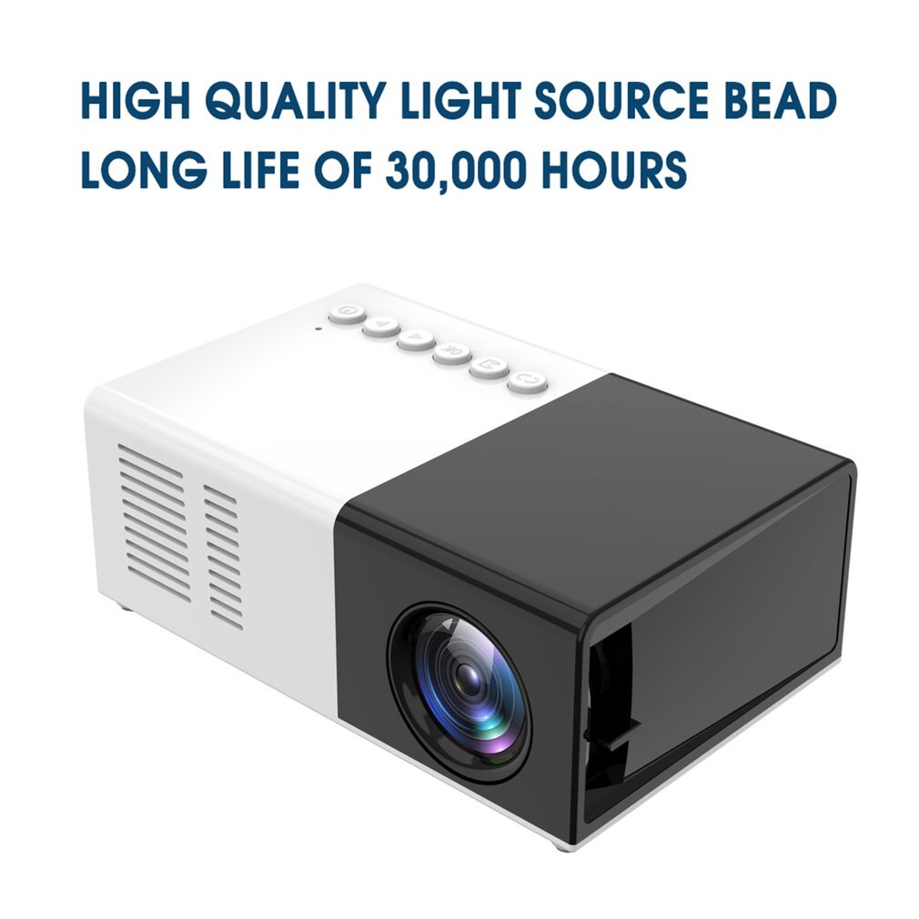 Mini Proiettore J9 - Full HD LED - Interfacce Multimediali HDMI, USB, AV - Beamer Domestico