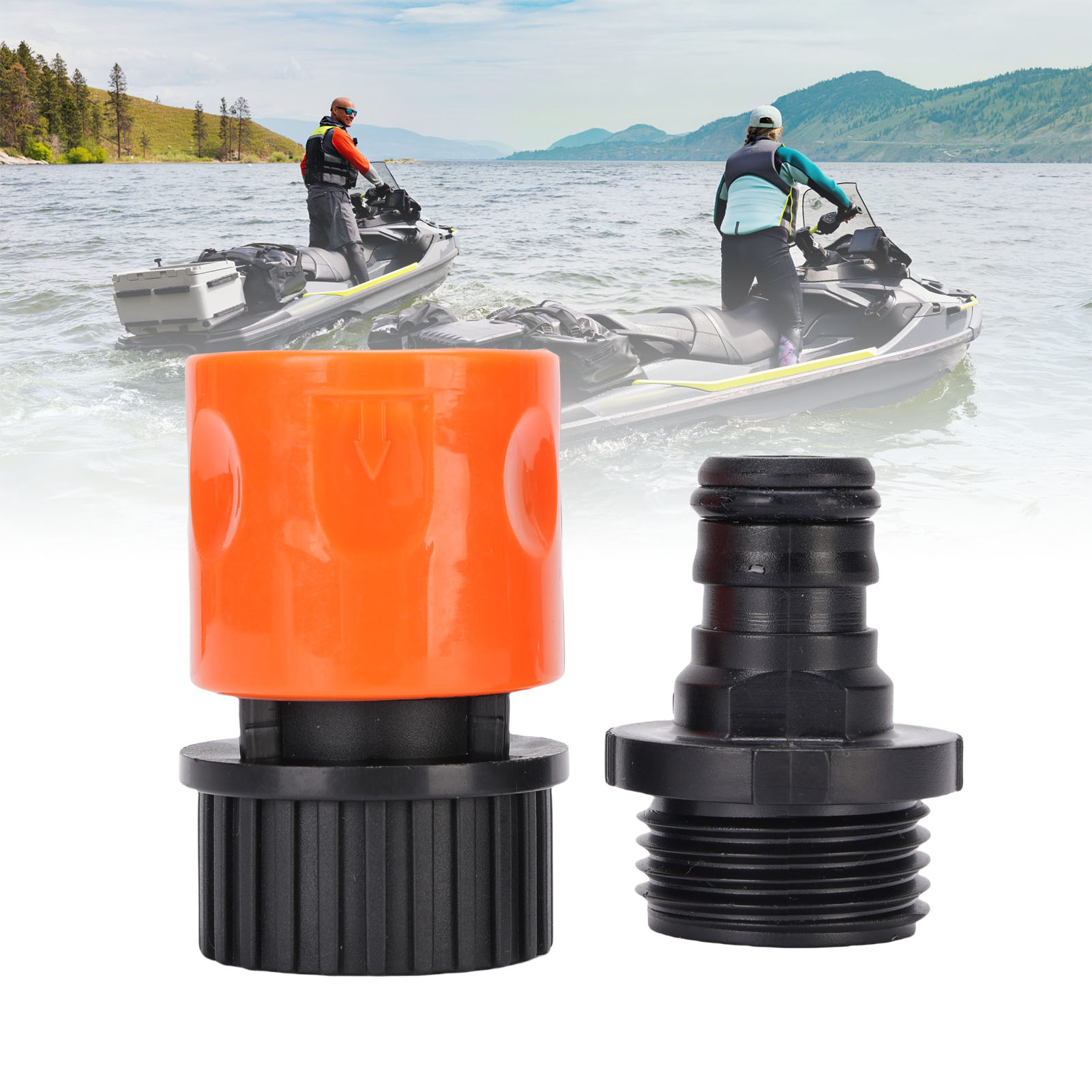 Boat Flush Kit Outboard Motor Quick Connect Flush Kit Replacement for PWC 4 Stroke Watercraft Boat Flush Kit