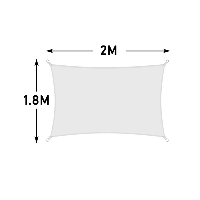 White All size 420D Waterproof Sun Shade Sail Square Rectangle Triangle Garden Terrace Canopy Pool Shade Camp Hiking Yard Awning