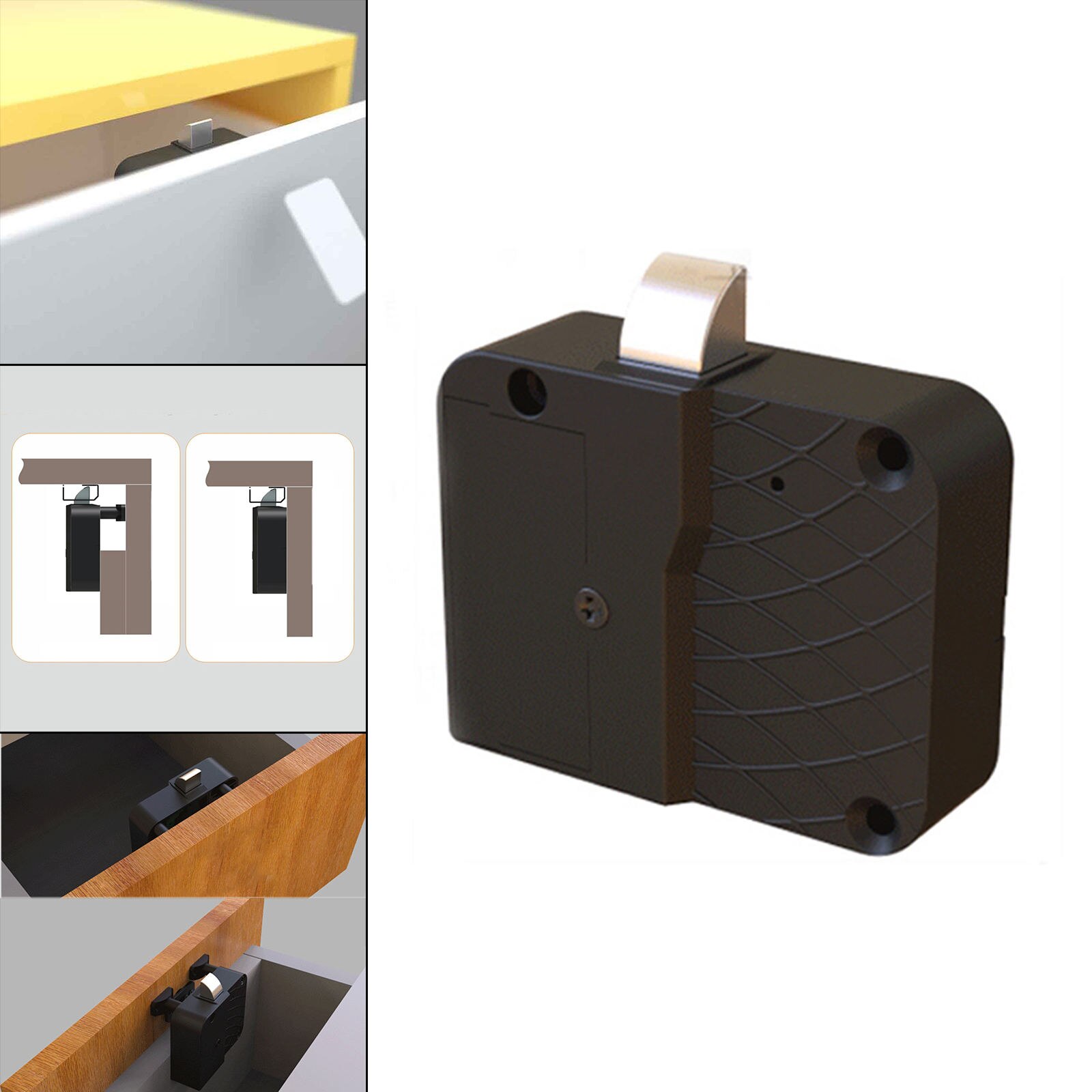 Hidden Electronic Induction Lock Hardware Intelligent Kit Anti Theft for Letter Box Cupboard Cabinet Home Office Pantry