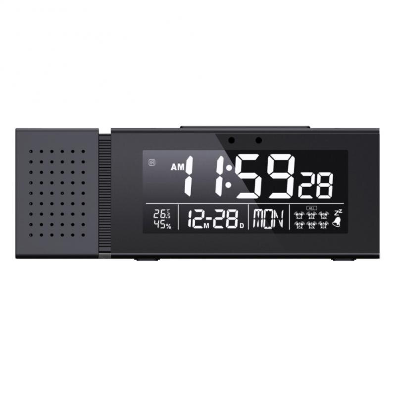 Digital Alarm Clock TS-P30 IR Sensor Movable Night Light With FM Radio Temperature Humidity Display: 01