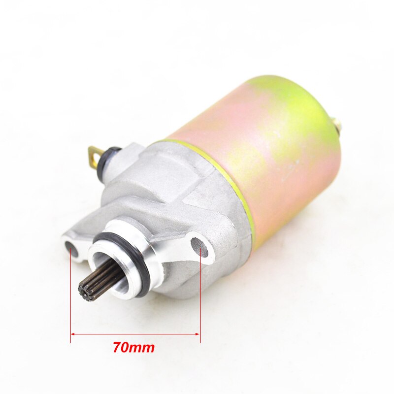 Motorcycle Engine Electric Starter Motor for GY6 50cc 60cc 80cc 139QMB Scooter Moped ATV Go Karts Dirt Bike Cable for