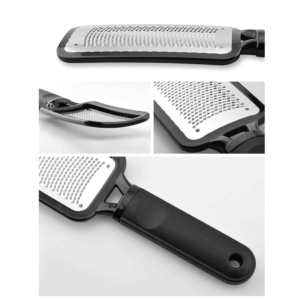 Pedicure Voet Bestand Rasp Eelt Rvs Dode Huid Verwijderen Voet Schraper Slijpen Rasp Scrubber Nat Droog Voetverzorging Gereedschap