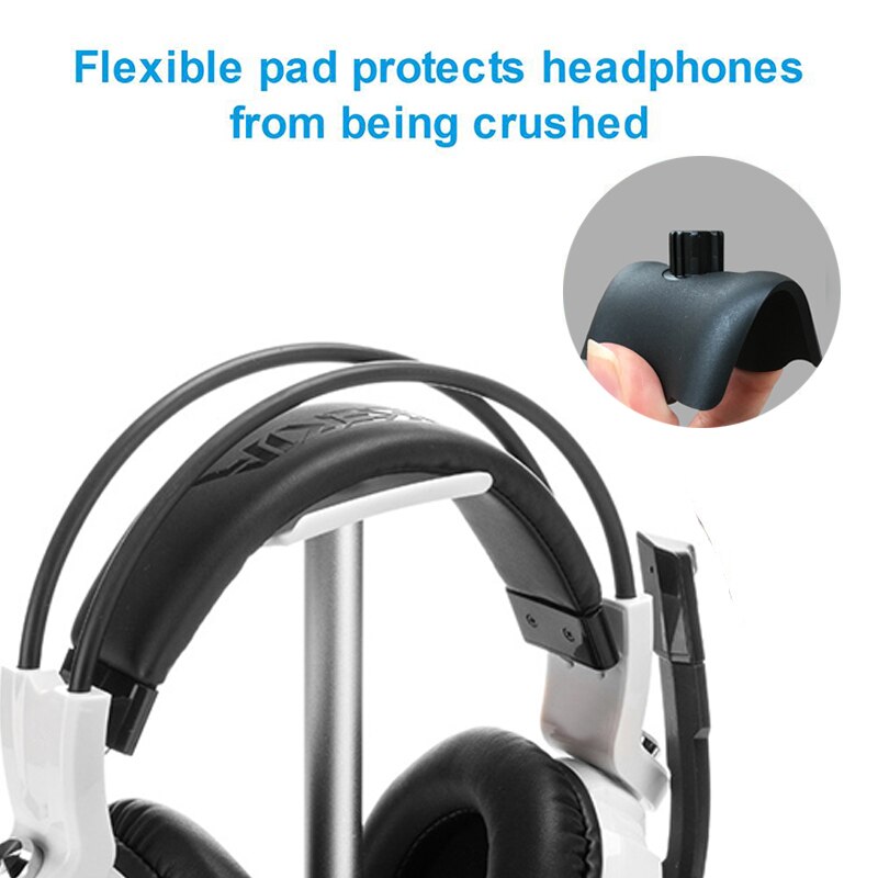 Multi-function Headphone Desktop Stand Simple Install Earphones Holder PC Monitor Hook Desktop Mount Headset Earphones Stand