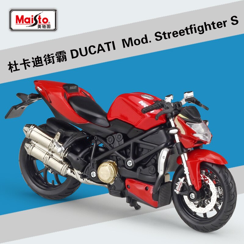 Maisto NUOVO 1:18 DUCATI panigale v4 Pressofuso In Lega Modello di Moto Praticabile Shork-Assorbitore Giocattolo Per I Regali Dei Bambini Toy Collection: Streetlighter S