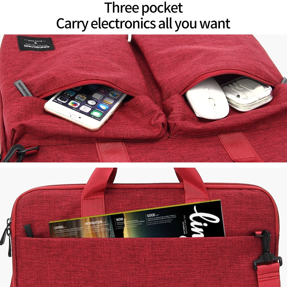 Kingslong messenger bags voor dames 15 17 inch crossbody tas casual schoudertas zakelijk voor laptoptas met handvat
