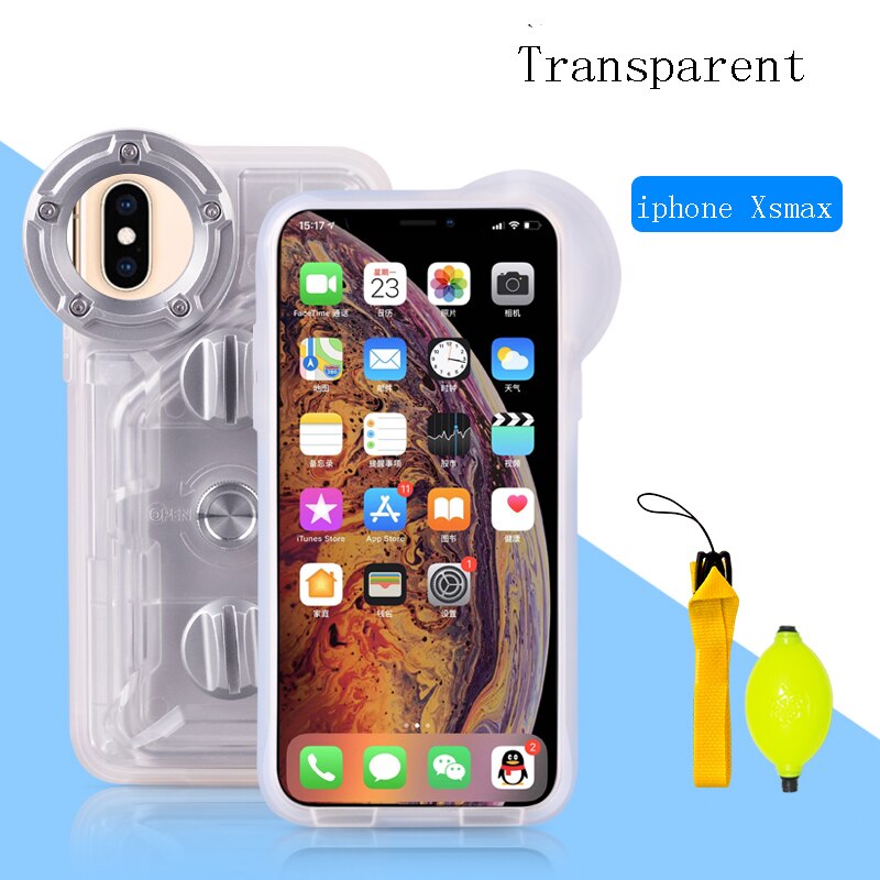 Waterproof Phone Case For Huawei P30 P20 P40 v30 Mate 30 Pro Diving Surfing Swimming Snorkeling Photo Video for xiaomi mi9 Cover: For iphone Xs max