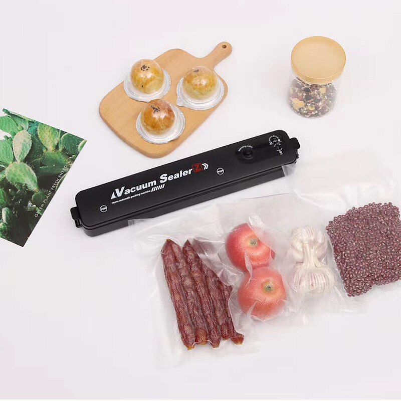 60W 220V/110V Vacuum Sealer Packaging Machine For Home Kitchen Commercial Automatic Vacuum Food Sealing Film Vacuum Packer