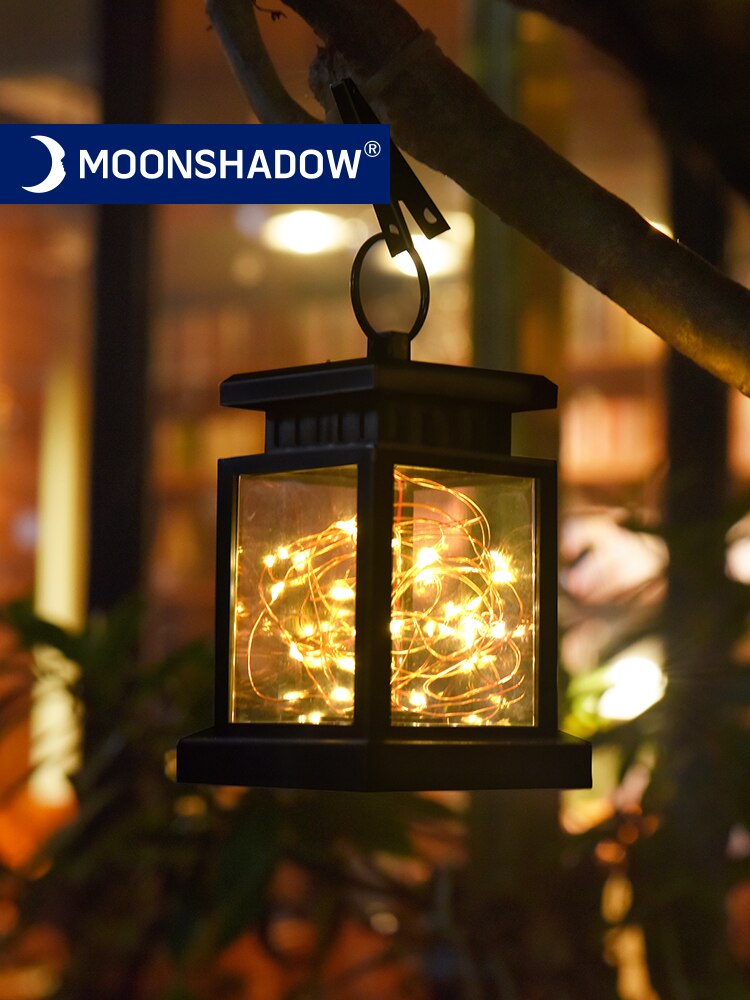 Moonshadow Solar Lamp Vierkante Solar Tuinverlichting Voor Outdoor Vierkante Fairy Lights Voor Party Balkon Verlichting