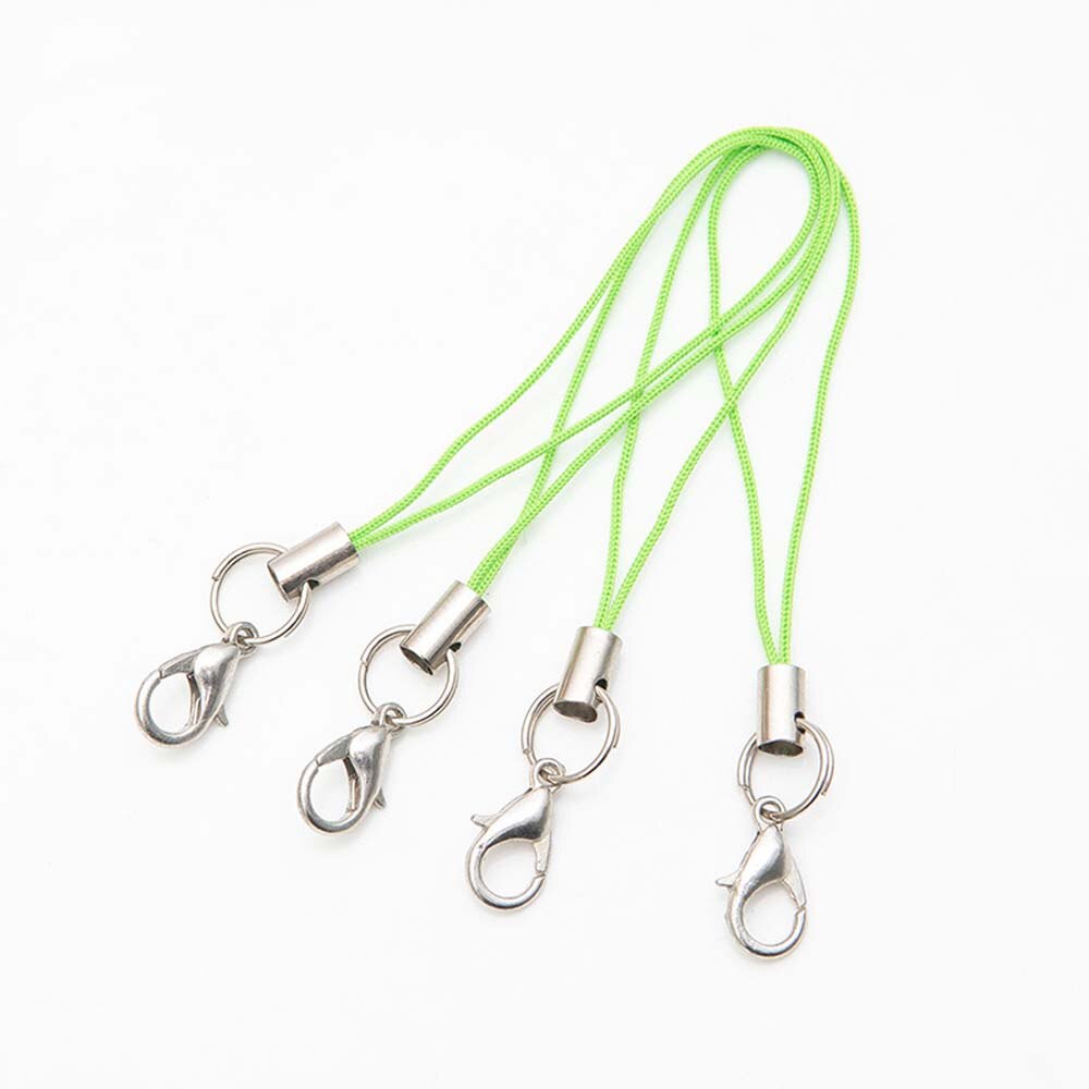 20Pcs Multicolor Polyester Mobiele Telefoon Strap Mobiele Telefoon Camera Sleutelhanger Hanger Karabijn Hand Wrist Lanyard: 03