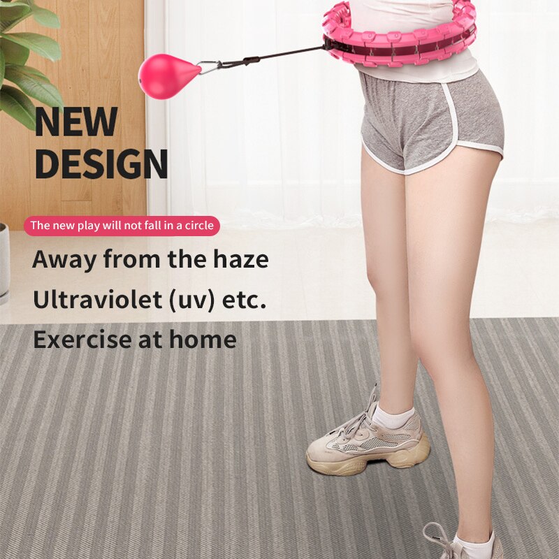 Magic hoop cintura fina perda de exercício abdominal pesos inteligente contagem inteligente esporte fitness nunca caindo hoop massagem aros