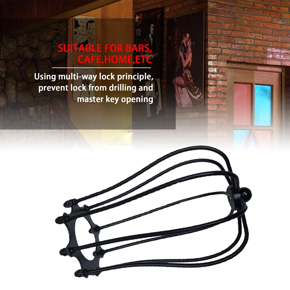 Stara lampa obejmuje drut metalowy odcienie antyczny wisiorek żarówka doprowadziło żyrandol klatka przemysłowa lampa sufitowa wisząca straży kawiarnia bary