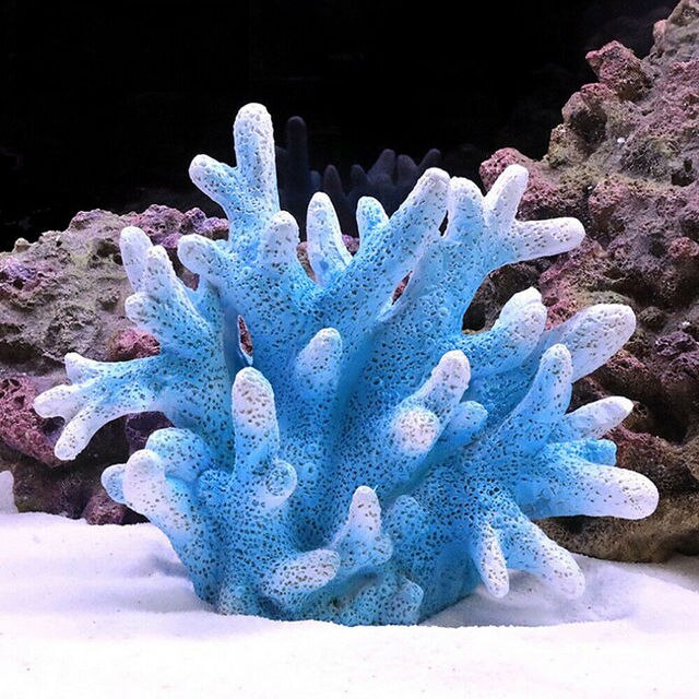 Aquarium Decoratie Koraal Kleurrijke Hars Kunstmatige Coral Meststof Zeester Aquarium Accessoires Ingemaakte Landschap Accessoires: 2