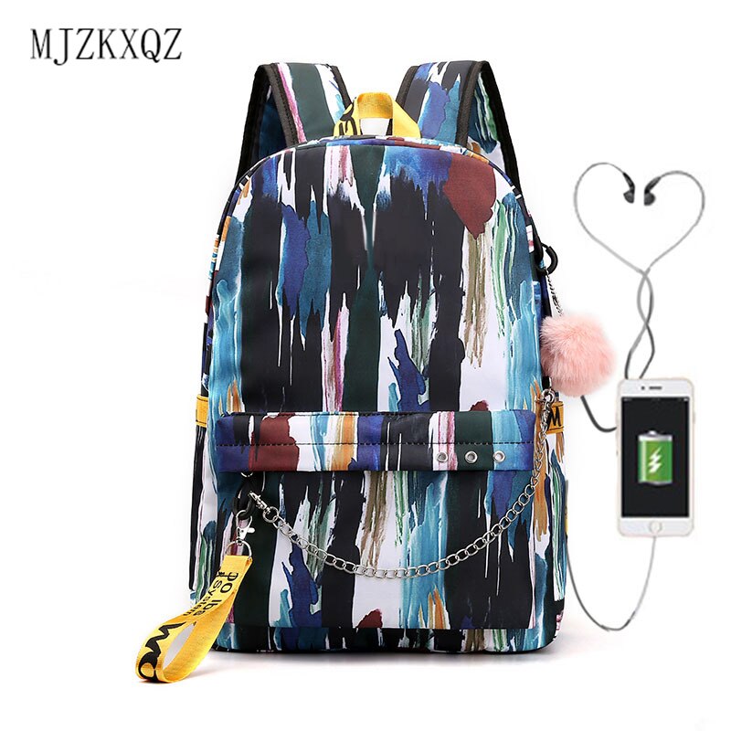 • Zaini moda borse da scuola per donna/ragazza borse da viaggio per Laptop zaino per Notebook per adolescenti borsa in Nylon Mochila Pusheen