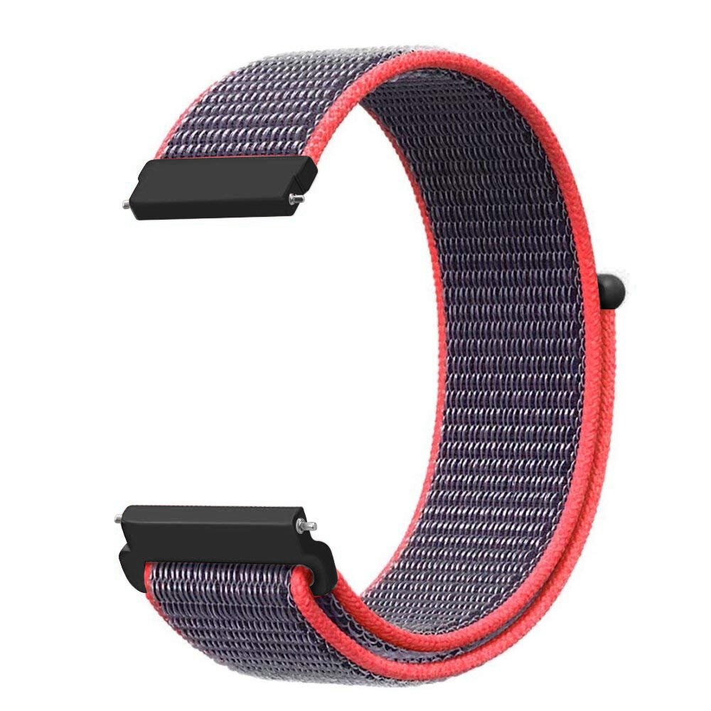 For Amazfit Bip Lite Bip 20mm Smart Watch Nylon Woven Silicone Strap Replace Band Bracelet 20mm: Nylon Loopback B R