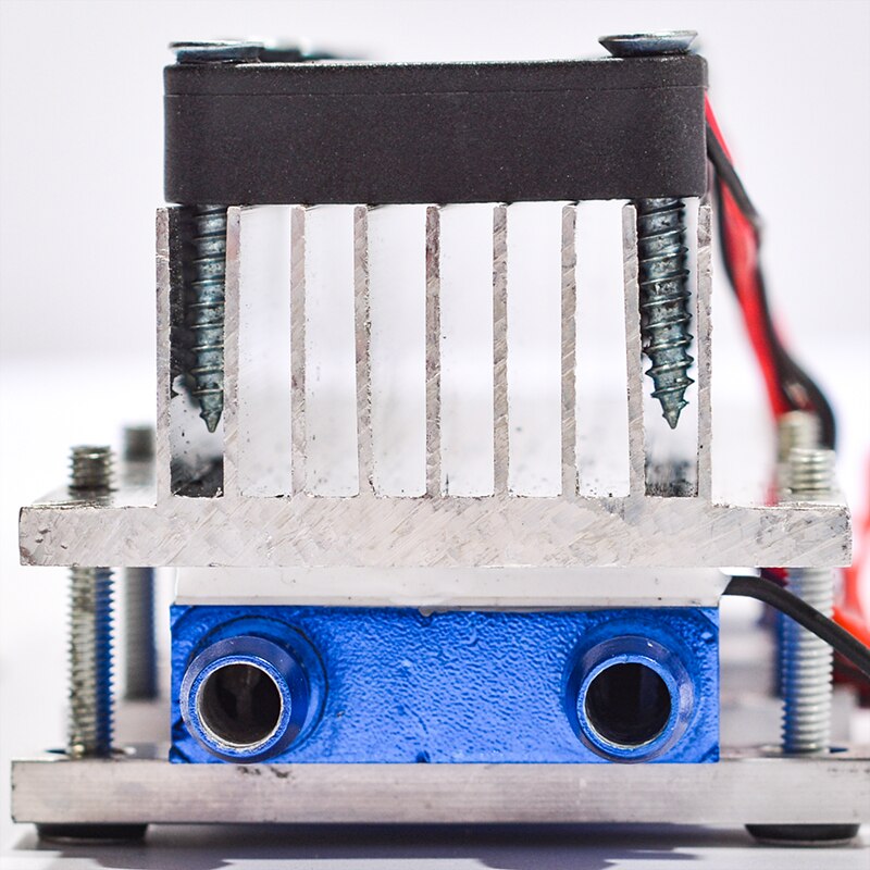 40x160mm Blue Aluminum Water Cooler Radiator Block Semiconductor Air Conditioner Cooling System Kit for PC CPU