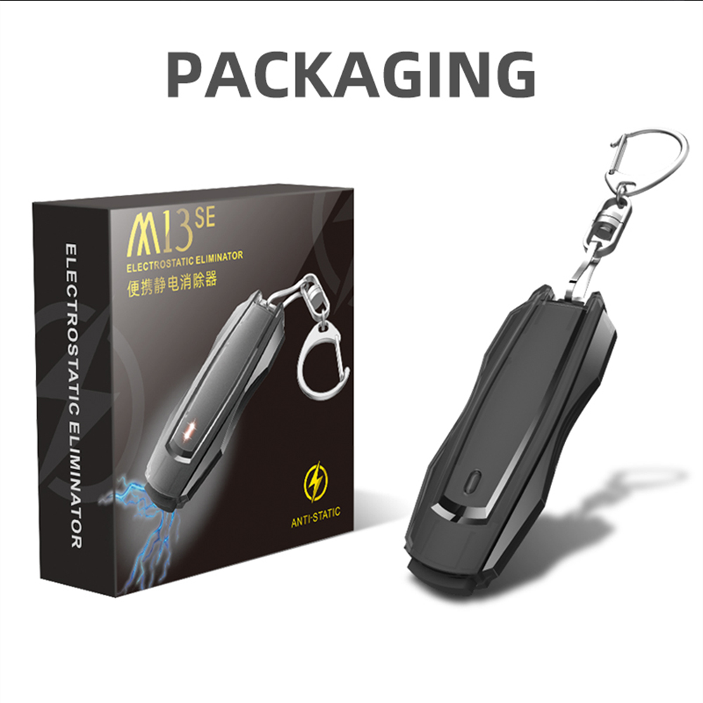 Portable car static eliminator human body static electricity release device static key electricity elimination luminous prompt