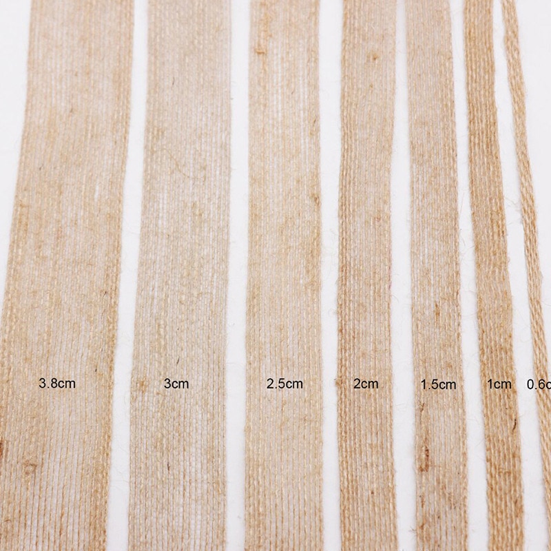 Cuerda de cáñamo Natural de 5m, rollo de cinta de arpillera, rollo de cinta Vintage rústica, materiales de decoración para boda