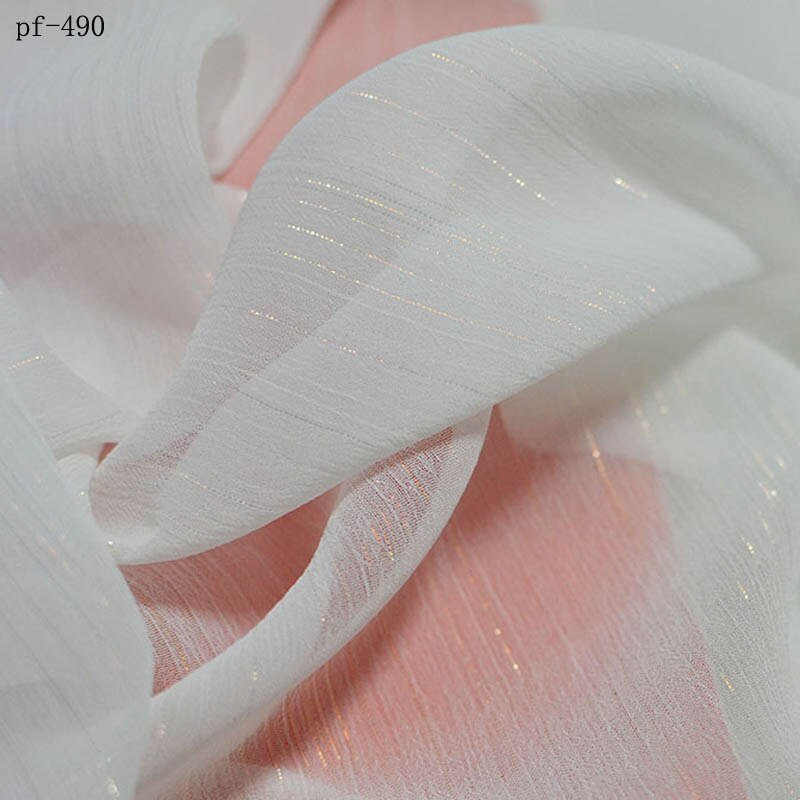 50D tela metálica de gasa brillante crepé gasa cosplay tela ligera suave transpirable DIY tela calificada