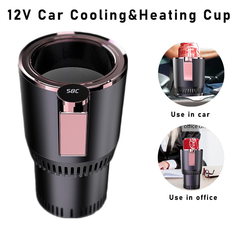 Smart &amp;Cold Cup Drinks Holders Home Office Fast Refrigeration Heating Insulation Electric Cup Mini refrigerator Can/Mug Holde
