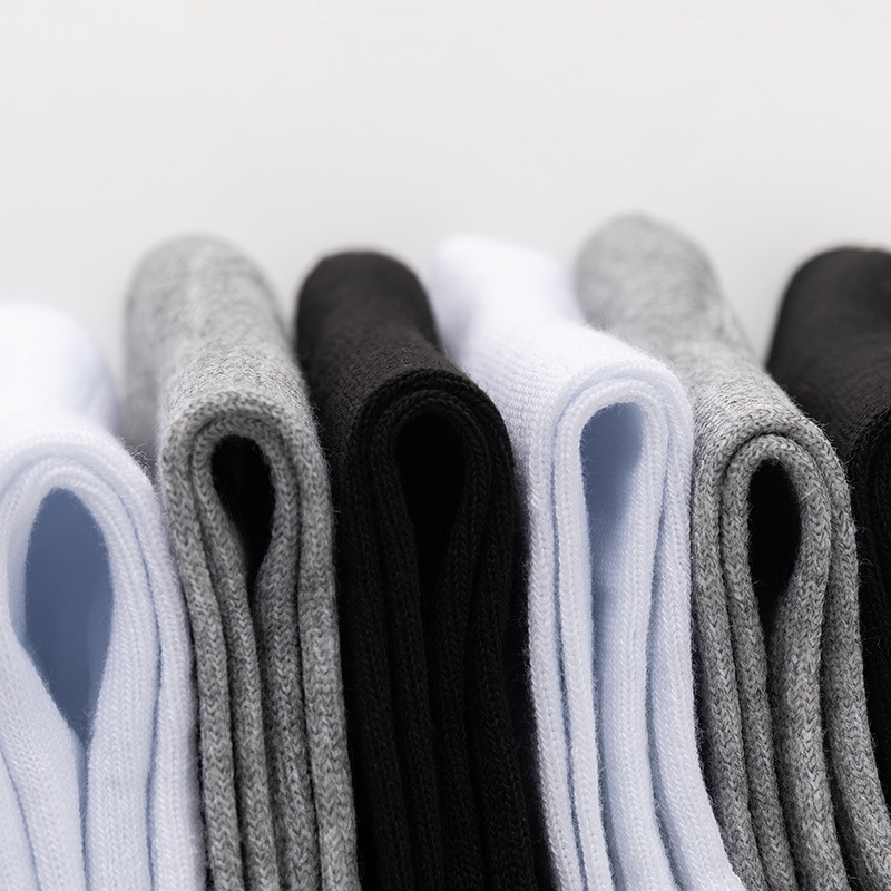 10 pares de meias masculinas respiráveis e confortáveis, meias casuais de escritório para tênis, meias de trabalho para todas as estações