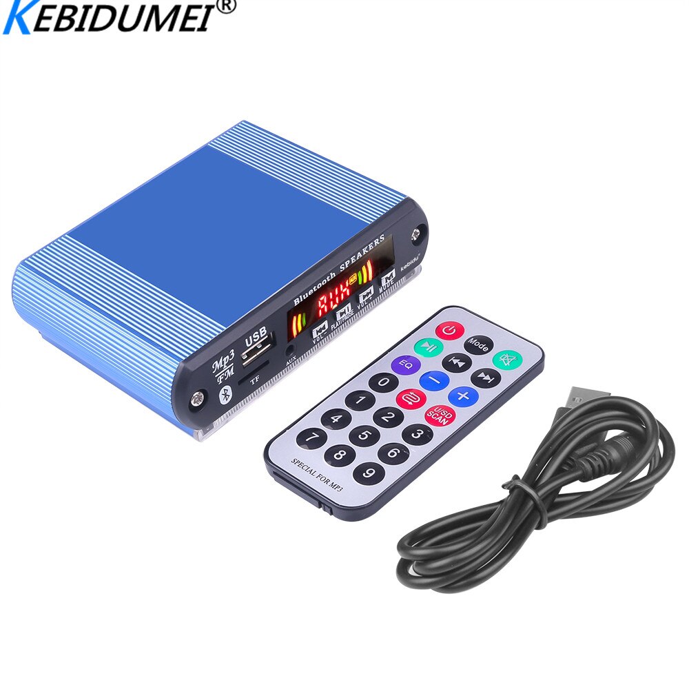 Kebidumei Auto Versterker MP3 Decoder Met Afstandsbediening USB Digitale LED SD Audio Versterker SD/Mmc-kaart U Stok FM Radio Speler