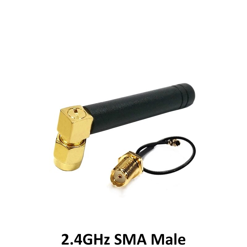 2.4 GHz Antenna wifi 5dBi SMA Male Connector 2.4ghz antena IOT Router Wi fi Booster +21cm RP-SMA to ufl./ IPX 1.13 Pigtail Cable