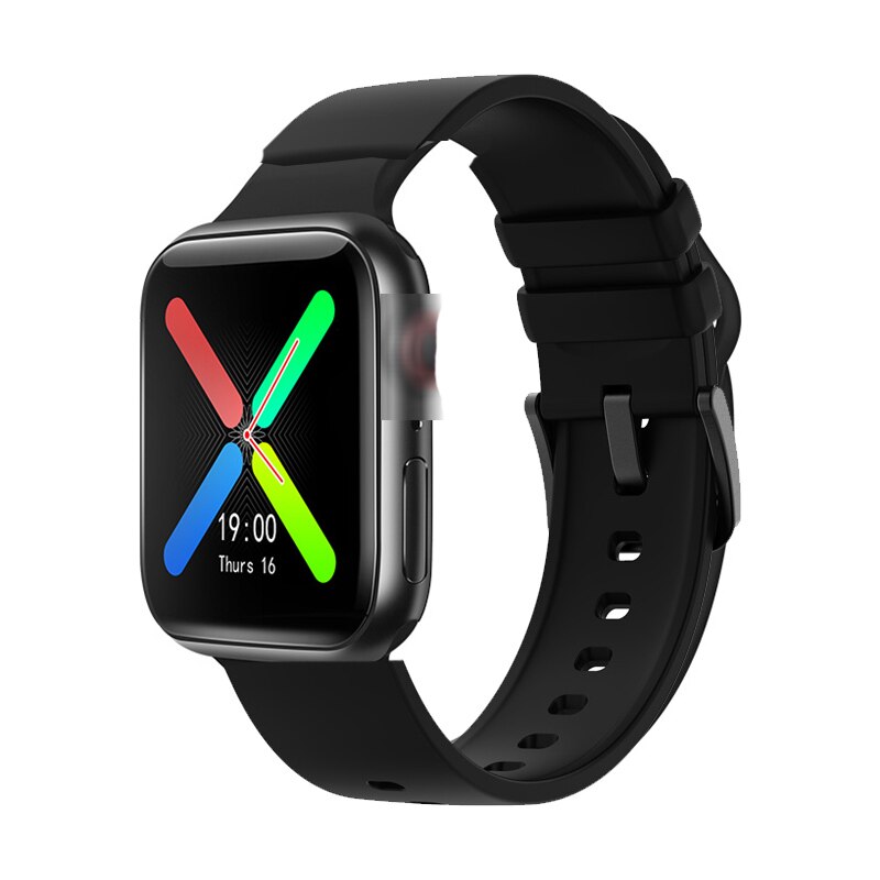 Iwo 10 t500 plus smartwatch mtk 2502 volledig touchscreen smartwatch hartslagmeter slaapmonitor geen waterdichte polshorloge 44mm iwo 12: Zwart