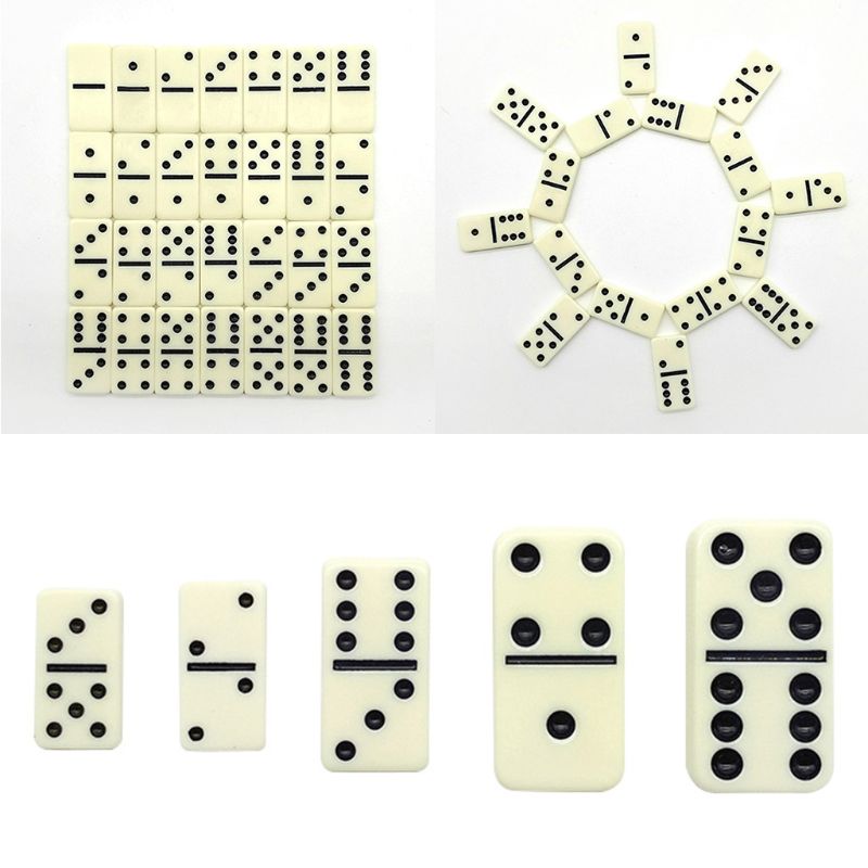 Schaak domino bamboe doos of kartonnen doos casual spel domino's kerstmis verjaardag kinderen volwassenen grappig speelgoed