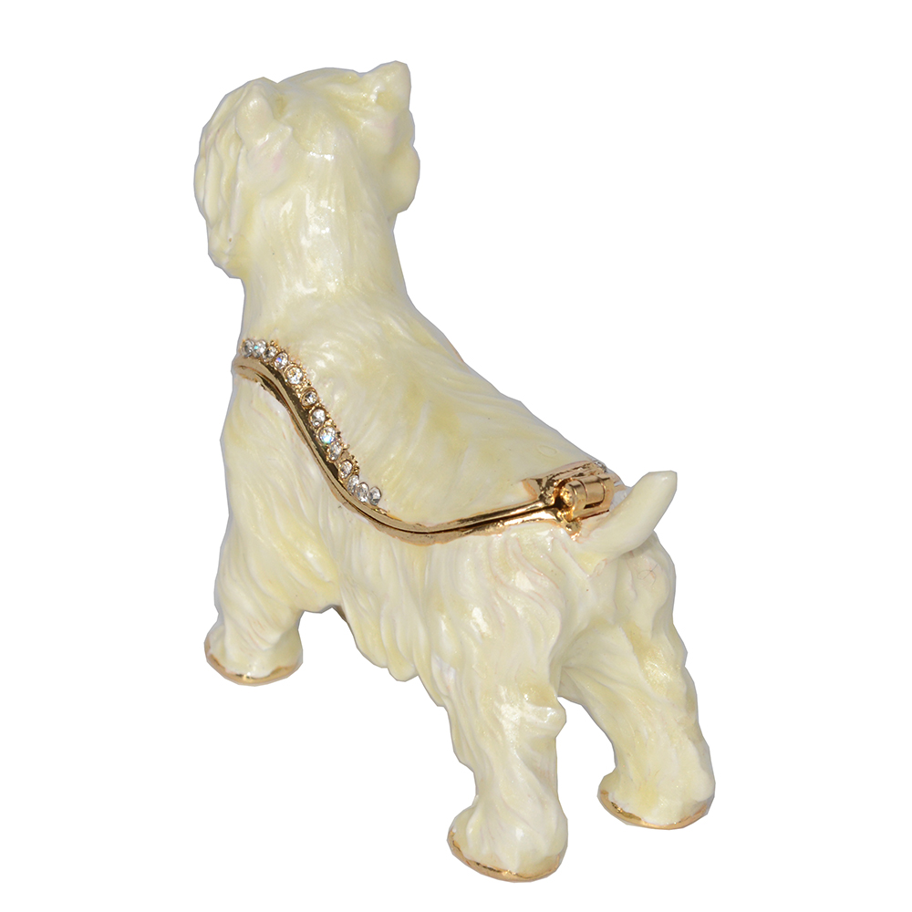 Westie Dog Trinket / Jewelry /Keepsake Box Dog Miniature Sculpture Birthday