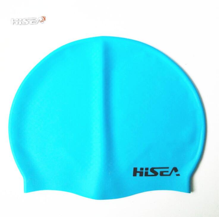 Kind silicagel badmuts ultra elastische waterdichte voor vis cartoon badmuts mannelijke hoed: blue